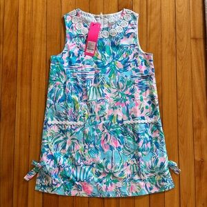 Lilly Pulitzer Multicolor Floral Dress classic Shift size 7